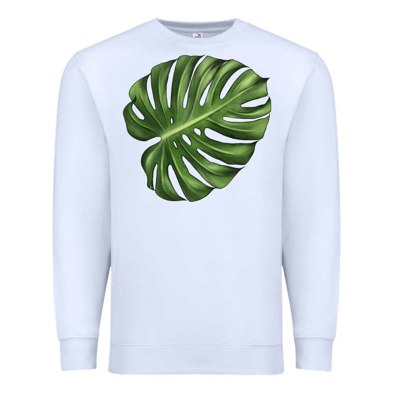 Monstera Leaf Premium Sweatshirt by LillyAllenDesigns | Teevron