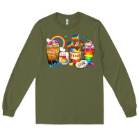Army Green pride coffee cups Long Sleeve Tee - Zillion Design Studio