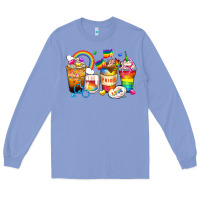 Colony Blue pride coffee cups Long Sleeve Tee - Zillion Design Studio