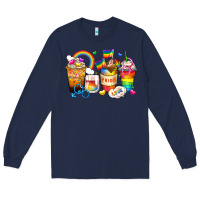 Navy pride coffee cups Long Sleeve Tee - Zillion Design Studio