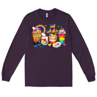 Plum pride coffee cups Long Sleeve Tee - Zillion Design Studio