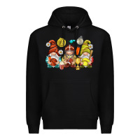 Black sports gnomies Premium Hoodie - NancyCooperArtShop