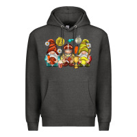 Charcoal Heather sports gnomies Premium Hoodie - NancyCooperArtShop