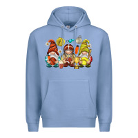 Colony Blue sports gnomies Premium Hoodie - NancyCooperArtShop