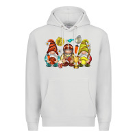 Dove Grey sports gnomies Premium Hoodie - NancyCooperArtShop