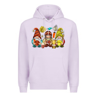 Lilac sports gnomies Premium Hoodie - NancyCooperArtShop