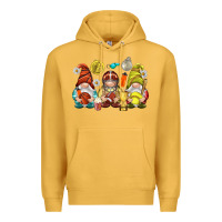 Mustard sports gnomies Premium Hoodie - NancyCooperArtShop