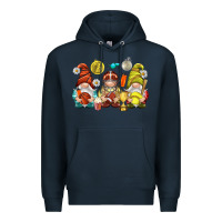 Navy sports gnomies Premium Hoodie - NancyCooperArtShop