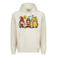 Oatmeal Heather sports gnomies Premium Hoodie - NancyCooperArtShop
