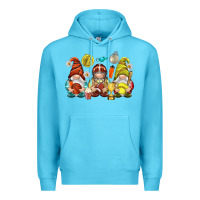 Ocean Blue sports gnomies Premium Hoodie - NancyCooperArtShop