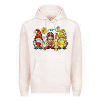 Pale Pink sports gnomies Premium Hoodie - NancyCooperArtShop