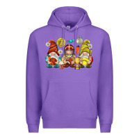 Purple sports gnomies Premium Hoodie - NancyCooperArtShop