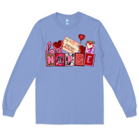 Colony Blue valentines day nurse Long Sleeve Tee - AdoDesignShop