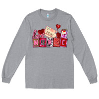Heather Grey valentines day nurse Long Sleeve Tee - AdoDesignShop