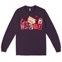 Plum valentines day nurse Long Sleeve Tee - AdoDesignShop