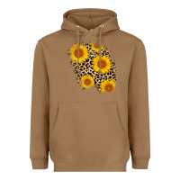 Toasted Coconut leopard sunflower patch Heavyweight Hoodie - AdoDesignShop