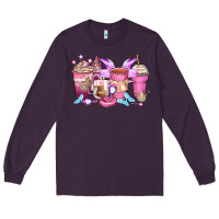 Plum princess coffee cups Long Sleeve Tee - Zillion Design Studio