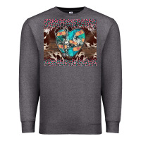 Charcoal Heather western nurse stethoscope pink leopard Premium Sweatshirt - BarkalooDesign