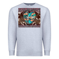 Heather Grey western nurse stethoscope pink leopard Premium Sweatshirt - BarkalooDesign