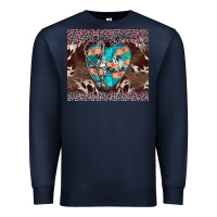 Navy western nurse stethoscope pink leopard Premium Sweatshirt - BarkalooDesign