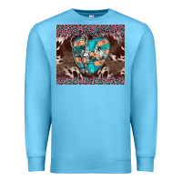 Ocean Blue western nurse stethoscope pink leopard Premium Sweatshirt - BarkalooDesign