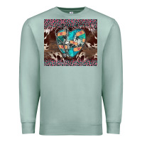 Seafoam western nurse stethoscope pink leopard Premium Sweatshirt - BarkalooDesign