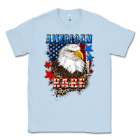 Dusty Blue American Babe  4th of july Classic Tee - CowGirlArtShop