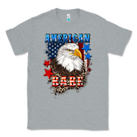 Heather Grey American Babe  4th of july Classic Tee - CowGirlArtShop
