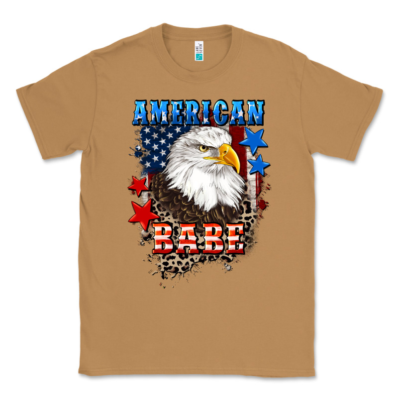 American Babe  4th Of July Classic Tee by CowGirlArtShop | Teevron