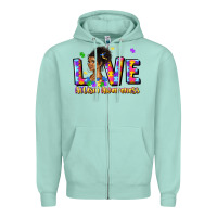 Seafoam love autism awareness Zipper Hoodie - JahusDesignShop