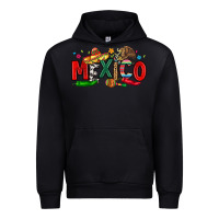 Black colorful mexico collage Urban Hoodie - LillyAllenDesigns