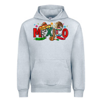 Heather Grey colorful mexico collage Urban Hoodie - LillyAllenDesigns