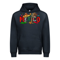 Navy colorful mexico collage Urban Hoodie - LillyAllenDesigns