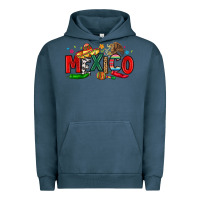 Pigment Midnight Navy colorful mexico collage Urban Hoodie - LillyAllenDesigns