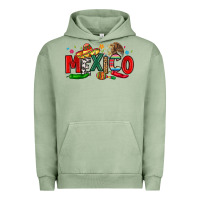 Pigment Oil Green colorful mexico collage Urban Hoodie - LillyAllenDesigns