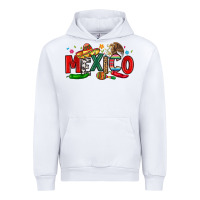 White colorful mexico collage Urban Hoodie - LillyAllenDesigns