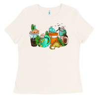 Bone dinosaur coffee cups Ladies Tee - AdoDesignShop