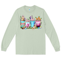 Matcha rabbit coffee cups Long Sleeve Tee - Zillion Design Studio
