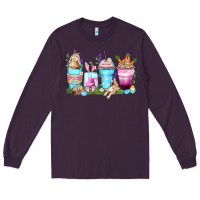 Plum rabbit coffee cups Long Sleeve Tee - Zillion Design Studio