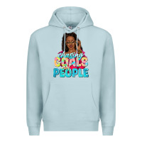 Blue Mist chasing goals not people Premium Hoodie - NancyCooperArtShop