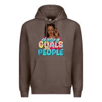 Coffee chasing goals not people Premium Hoodie - NancyCooperArtShop