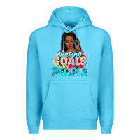 Ocean Blue chasing goals not people Premium Hoodie - NancyCooperArtShop