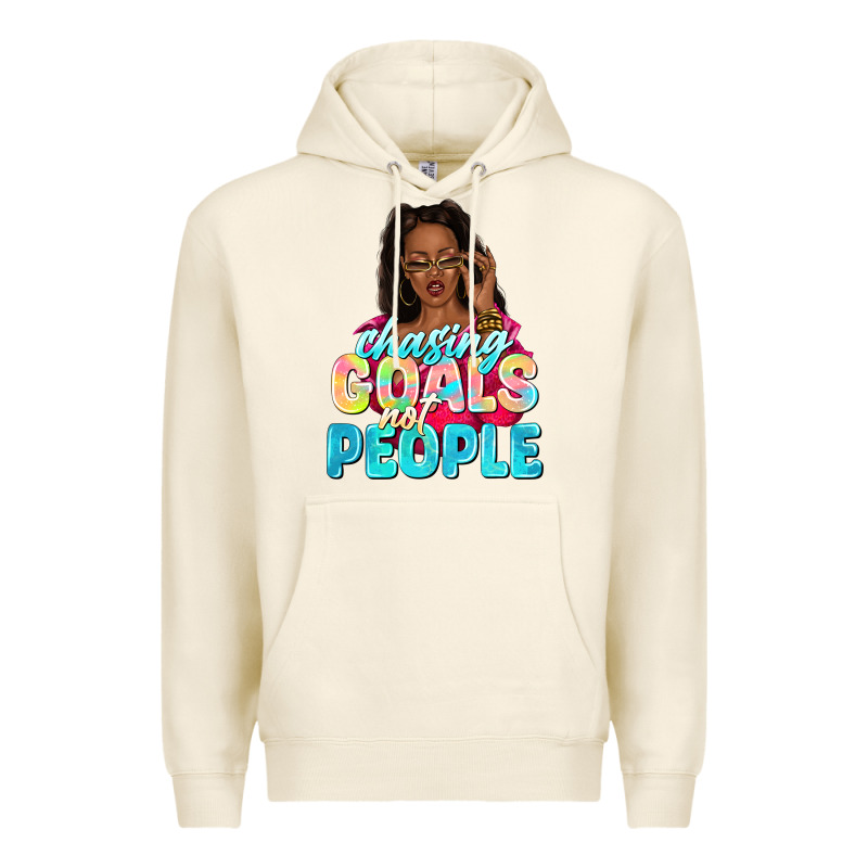 Chasing Goals Not People Premium Hoodie by NancyCooperArtShop | Teevron