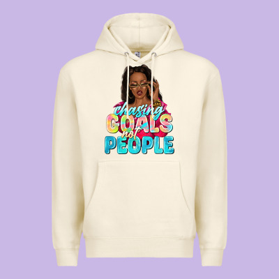 Chasing Goals Not People Premium Hoodie Designed By Nancycooperartshop