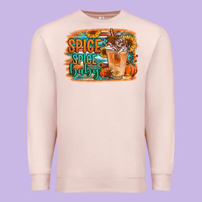 Spice Spice Baby Pumpkin Spice Latte Premium Sweatshirt Designed By Jasminsmagicworld