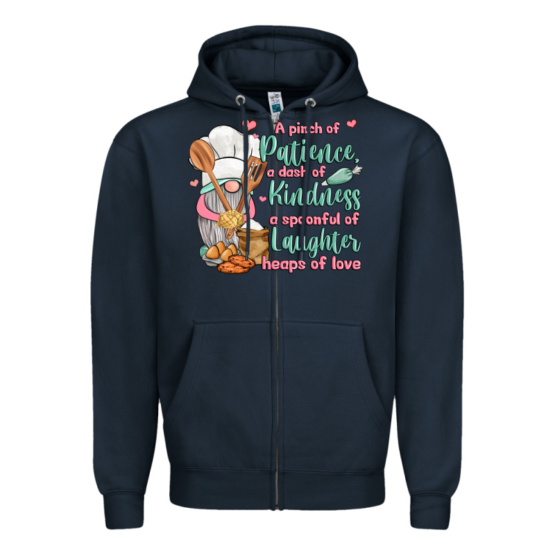A Pinch Of Patience A Dash Of Kindness A Spoonful Zipper Hoodie by JahusDesignShop | Teevron
