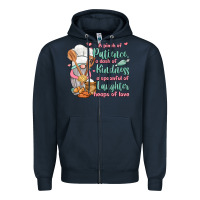 Navy a pinch of patience a dash of kindness a spoonful Zipper Hoodie - JahusDesignShop