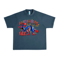Midnight Navy Amerisaurus rex Urban Heavy Tee - texasbilliewilder