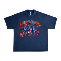 Navy Amerisaurus rex Urban Heavy Tee - texasbilliewilder