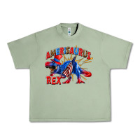 Oil Green Amerisaurus rex Urban Heavy Tee - texasbilliewilder
